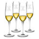 Monogrammed Champagne Flute Glass Set of 4 Image 2 of 6